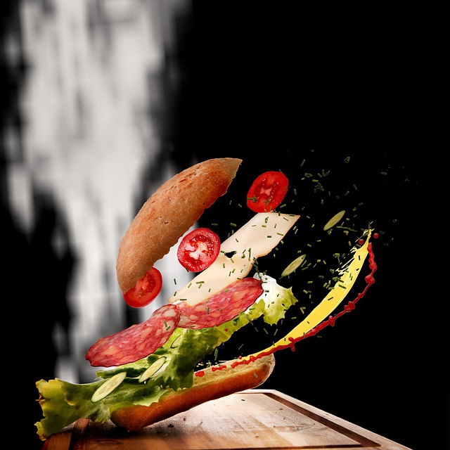 三明治 食物 飞行食物 - 上的免费照片