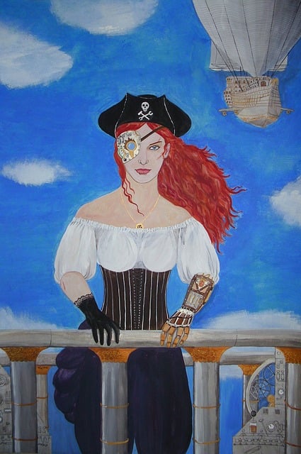 蒸汽朋克 飞艇 海盗 - 上的免费图片