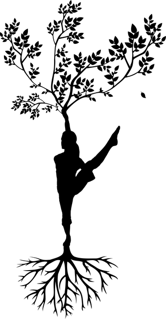 轮廓 女性 树 - 免费矢量图形