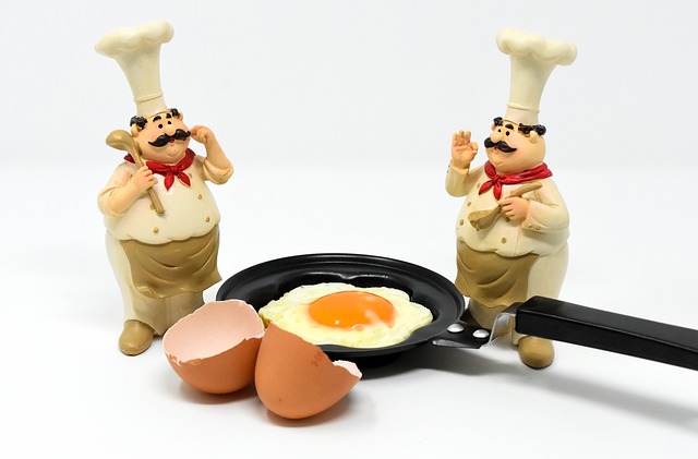 厨师 数字 煎鸡蛋 - 上的免费照片