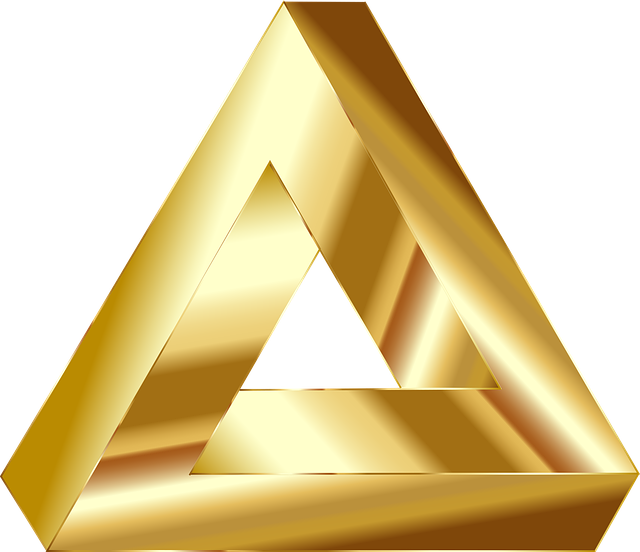 彭罗斯 三角形 光学错觉 - 免费矢量图形