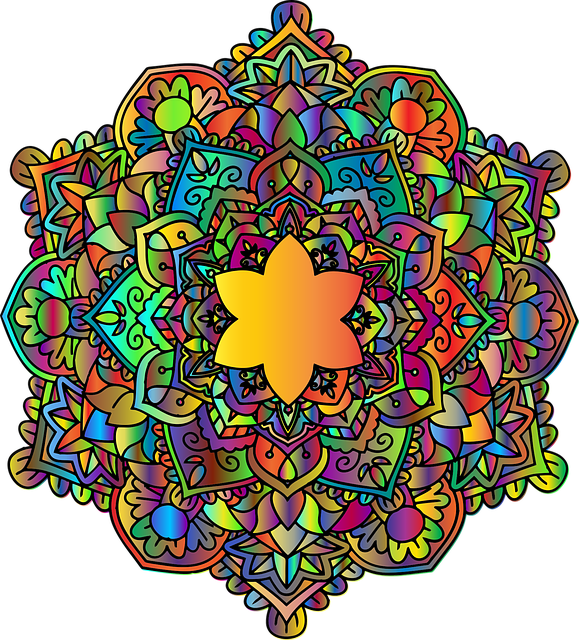 曼荼罗 花的 花 - 免费矢量图形