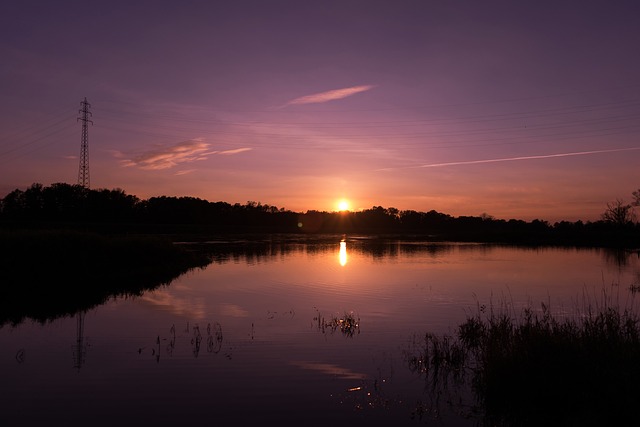 河 日落 景观 - 上的免费照片