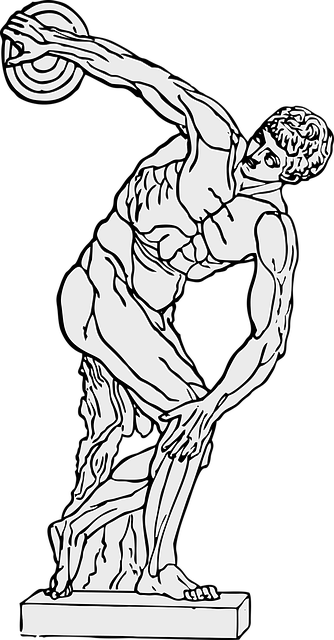 铁饼 Discobolus 希腊语 - 免费矢量图形
