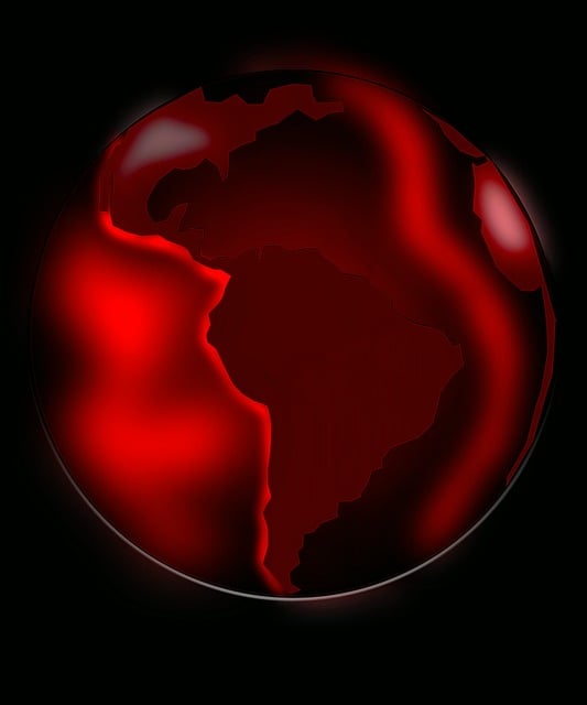 红色地图 可怕的地图 地球上的疤痕 - 上的免费图片
