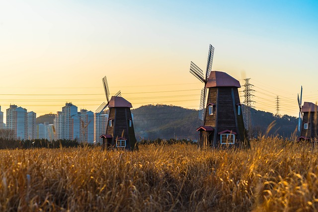 农场 风车 户外 - 上的免费照片