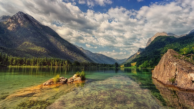 湖 Hintersee 阿尔卑斯山 - 上的免费照片