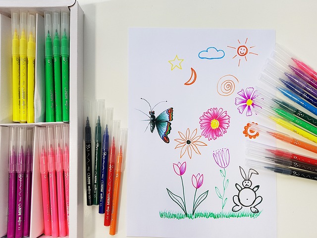 毡尖笔 儿童绘画 画画 - 上的免费照片