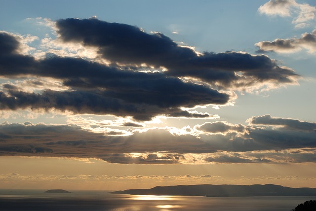 日落 海 云 - 上的免费照片