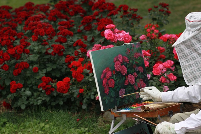 玫瑰 花朵 画家 - 上的免费照片