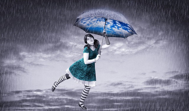 雨 女孩 天下雨 - 上的免费照片