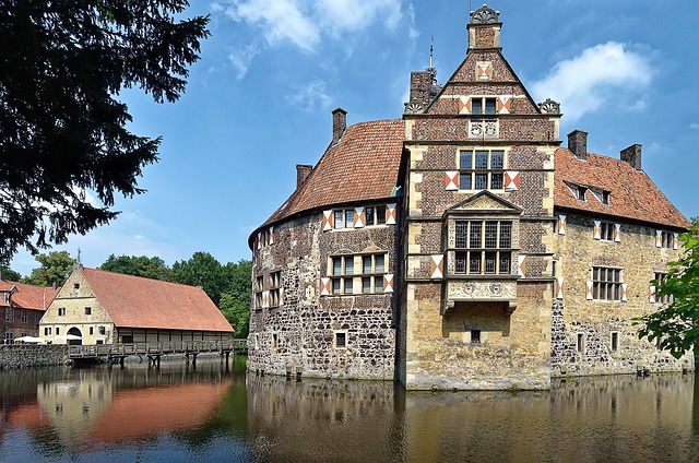 德国 Burg Vischering Münsterland - 上的免费照片