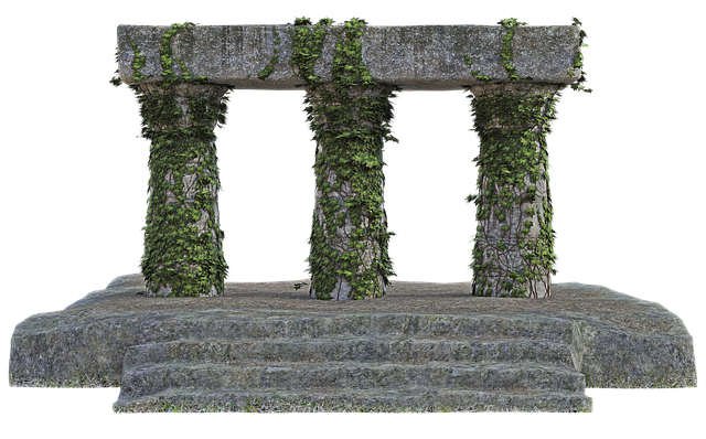 废墟 石头 常春藤 - 上的免费图片