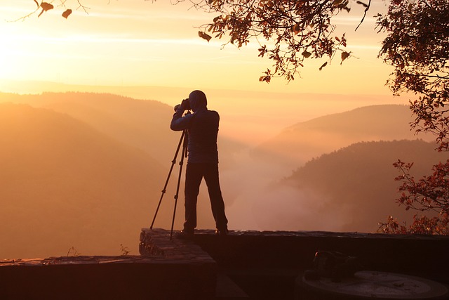 摄影师 日落 山 - 上的免费照片
