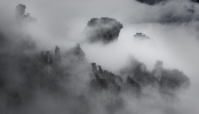 黄山 大雾 水墨 - 上的免费照片
