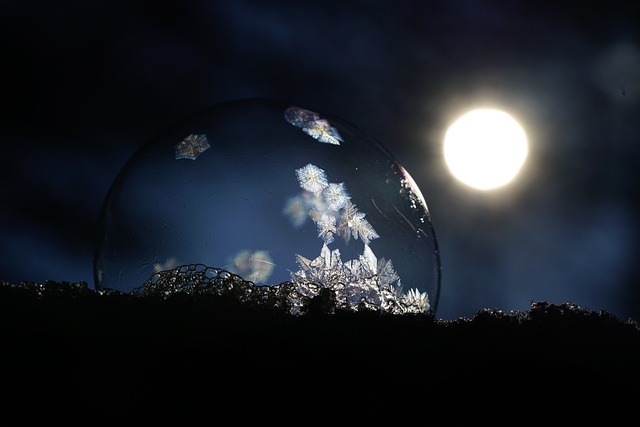 肥皂泡 冻结 冰晶 - 上的免费照片