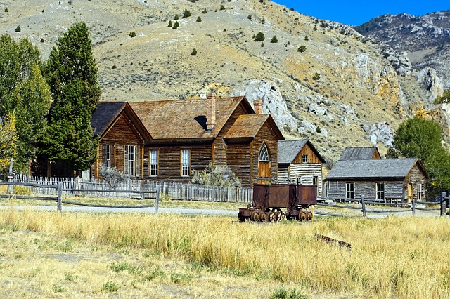 Bannack教堂和其他建筑物 蒙大拿 Bannack - 上的免费照片