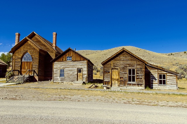 住房和卫理公会教堂 蒙大拿 Bannack - 上的免费照片