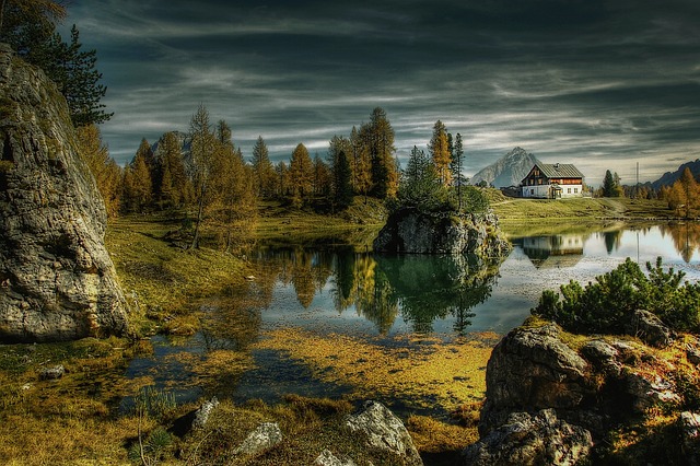 浪漫 Bergsee 景观 - 上的免费照片
