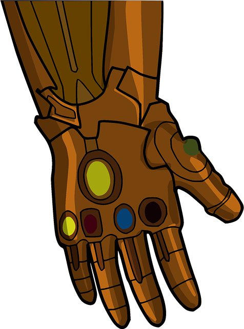 无穷 护手 Thanos - 免费矢量图形