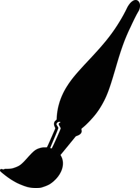 油漆刷 轮廓 黑色的 - 免费矢量图形