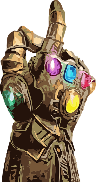 Thanos Guante 漫画 - 免费矢量图形