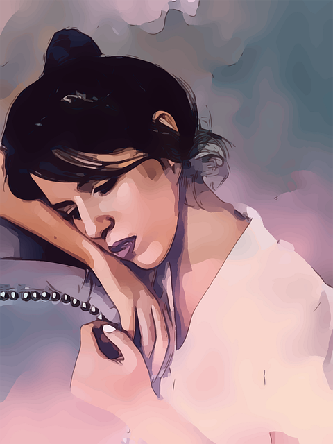 女士 漂亮 郁闷 - 免费矢量图形