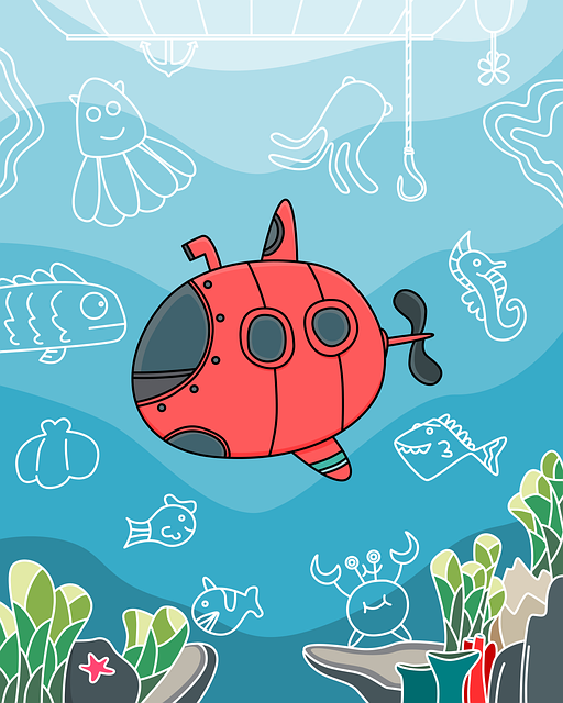 潜水 海洋 海 - 免费矢量图形
