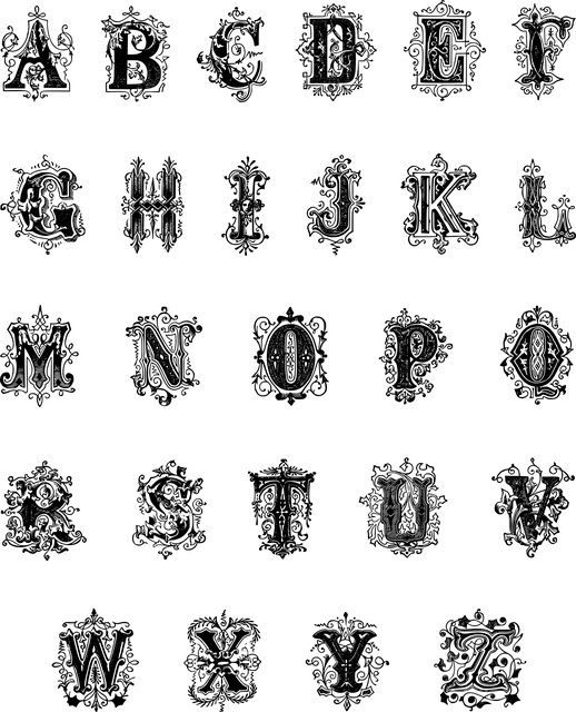 字母 英语 字体 - 免费矢量图形