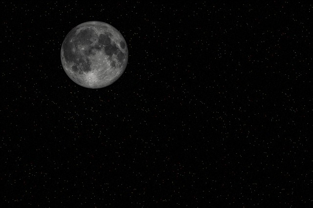 满月 月亮 星光灿烂的夜晚 - 上的免费图片
