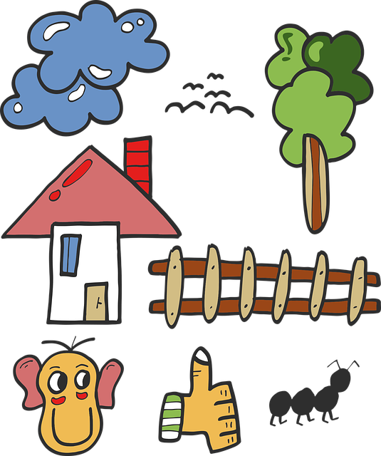 云 鸟类 一颗树 - 免费矢量图形