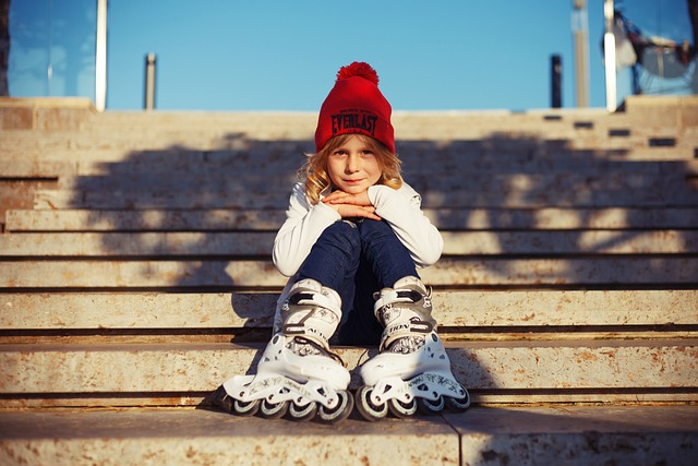 孩子 溜冰鞋 楼梯 - 上的免费照片