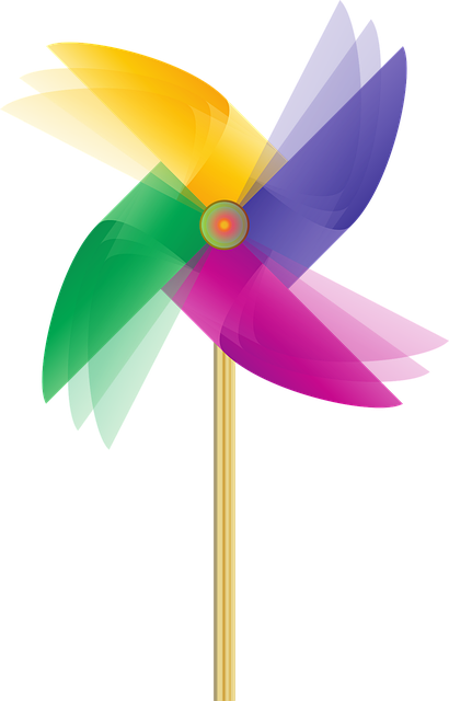 五月的第一天 风车 风 - 免费矢量图形