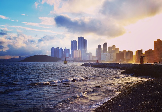 海洋 釜山 海云台海水浴场 - 上的免费照片