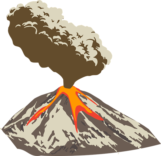 火山 岩浆 羽 - 免费矢量图形