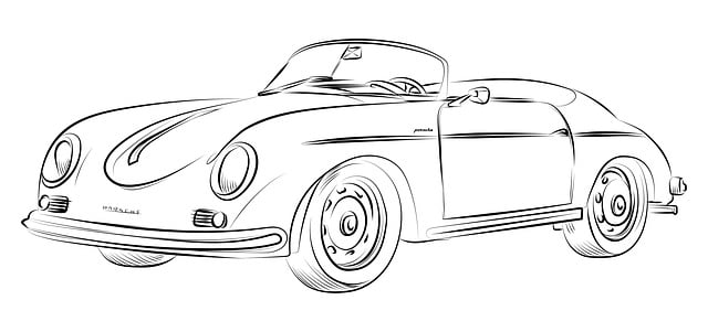 画画 古董车 保时捷 - 上的免费图片