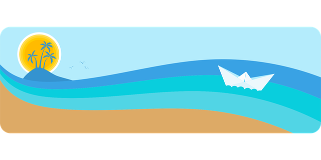 夏天 假日 海滨 - 免费矢量图形