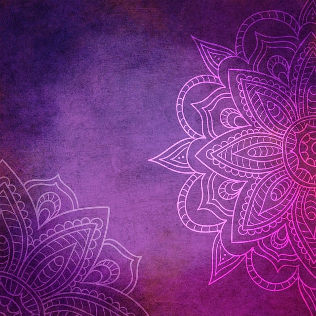 曼陀罗的背景 紫色的 曼荼罗 - 上的免费图片