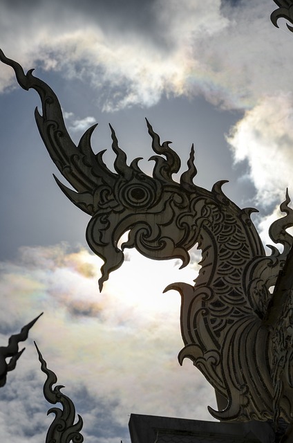 轮廓 泰国 Wat Rong Khun - 上的免费照片