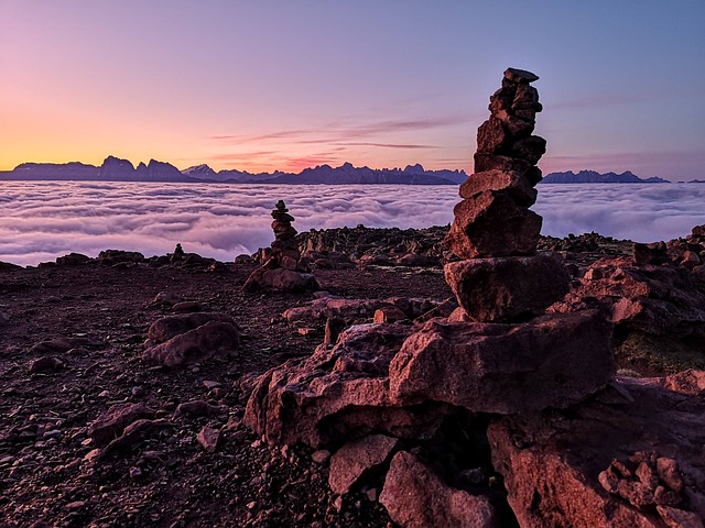 山 Stonestacking 石头 - 上的免费照片