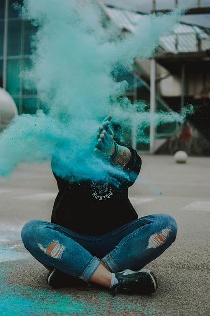 色粉 多彩多姿的 绿色 - 上的免费照片