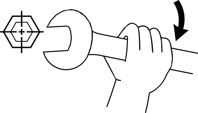 扭矩 轮螺帽 在使用之前 - 免费矢量图形