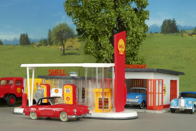 加油站 模型 模型车 - 上的免费照片