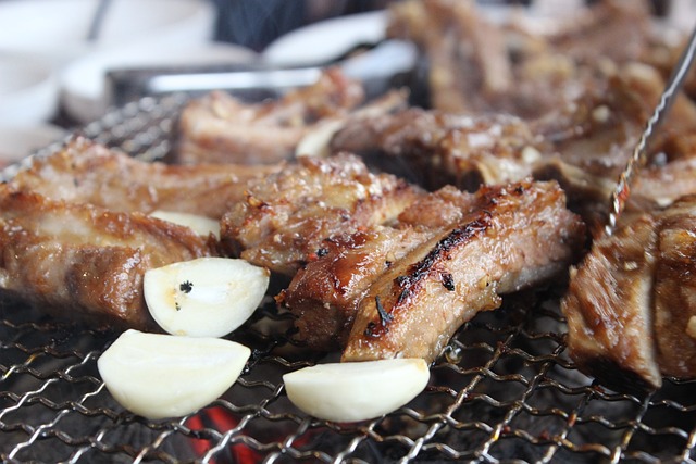 大蒜的肋骨 韩国食品 火 - 上的免费照片