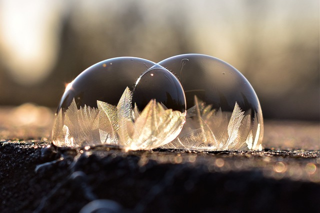 肥皂泡 冻结 冰晶 - 上的免费照片