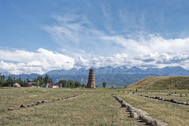 吉尔吉斯斯坦 墓地的Balbals 墓地 - 上的免费照片
