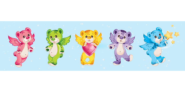 玩具熊 黄色 心 - 免费矢量图形