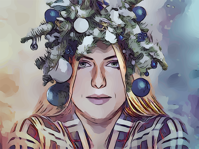 圣诞节 女主人 态度 - 免费矢量图形