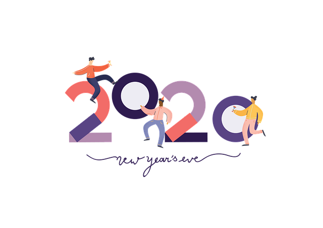 新年快乐 2020 新的一年 - 上的免费图片
