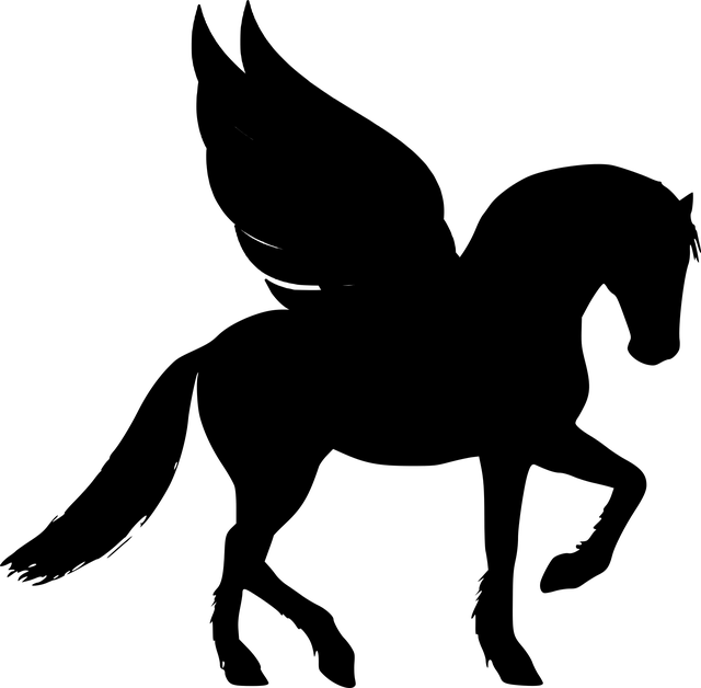 马 轮廓 飞马座 - 免费矢量图形
